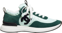 Кроссовки Chanel Wmns Suede Calfskin Sneaker Light Green, зеленый Gucci