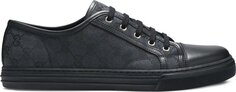 Кроссовки Gucci GG Canvas Low Grey Black, серый