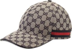 Бейсболка Gucci x Palace GG-P Canvas Baseball Hat Pale Blue, синий