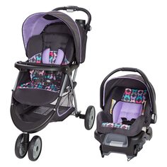 Детская коляска + автокресло Baby Trend EZ Ride 35, серый/фиолетовый