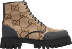 Кроссовки Gucci Lace Up Boot Maxi GG - Camel, коричневый