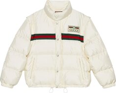 Куртка Gucci Padded Bomber Jacket With Web White, белый