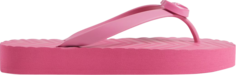 Кроссовки Gucci Wmns Chevron Thong Sandal Pink, розовый