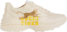 Кроссовки Gucci Wmns Rhyton Gucci Tiger, кремовый