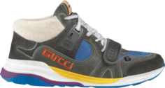 Кроссовки Gucci Ultrapace Mid Black Grey, черный