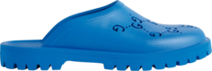 Сандалии Gucci Slip On Sandal Bright Blue, синий