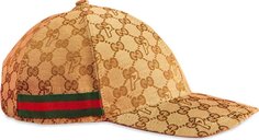 Бейсболка Gucci x Palace GG-P Canvas Baseball Hat Beige, бежевый