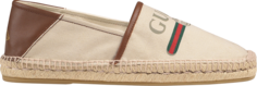 Кроссовки Gucci Logo Espadrille Brown, коричневый