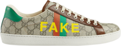 Кроссовки Gucci Ace Fake/Not Print, коричневый