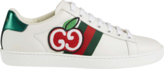 Кроссовки Gucci Wmns Ace Low GG Apple Patch - White, белый