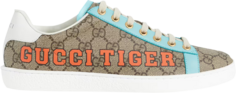 Кроссовки Gucci Wmns Ace GG Supreme Gucci Tiger Print, тан