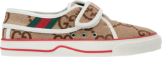 Кроссовки Gucci Wmns Tennis 1977 Velcro Jumbo GG - Beige, бежевый