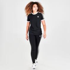 Женские тайтсы Adidas Originals Adicolor Classics с 3 полосками, черный