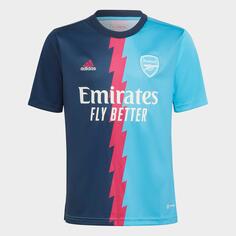 Детское предматчевое футбольное джерси Adidas Arsenal PreMatch, синий