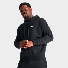 Худи с флисовой вышивкой Nike Sportswear Club, черный