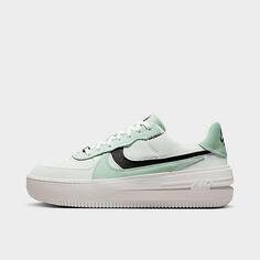 Кроссовки Nike Air Force 1 Platform, бело-зеленый