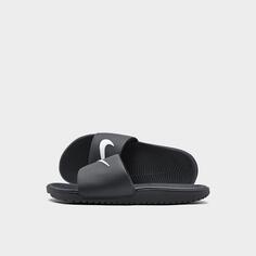 Сандалии Nike Kawa Slide для маленьких детей, черный
