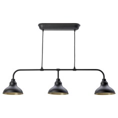 Подвесной светильник с 3 лампами Ikea Agunnaryd, черный