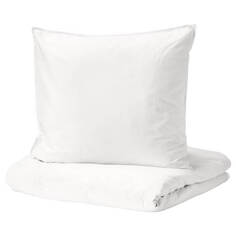 Комплект постельного белья Ikea Angslilja, 2 предмета, 140x200/80x80 см, белый