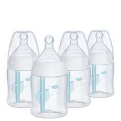 Бутылочки для кормления 4 шт. по 150 мл Nuk Smooth Flow Pro Anti Colic, прозрачный/голубой