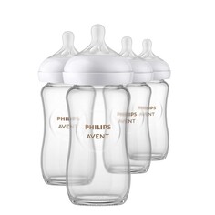 Бутылочки для кормления 4 шт. по 250 мл. Philips Avent Natural, прозрачный