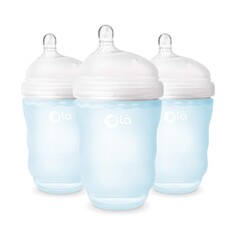 Бутылочки для кормления 3 шт. по 235 мл Olababy Anti-Colic, голубой