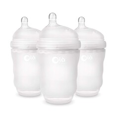 Бутылочки для кормления 3 шт. по 235 мл Olababy Anti-Colic, белый