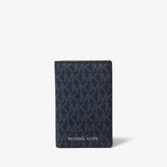 Кошелек Michael Kors Hudson Logo Bi-Fold, темно-синий