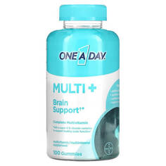 Мультивитамины One-A-Day Multi + Brain Support, 100 жевательных конфет