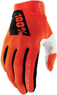 100% Ridefit Велосипедные перчатки, оранжевый/белый