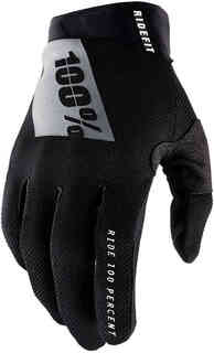 100% Ridefit Велосипедные перчатки, черный