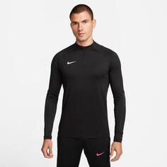 Мужская футболка для футбольных тренировок Nike Dri-FIT Strike Knit, черный