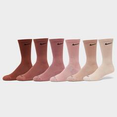 Носки для тренинга Nike Everyday Plus Cushioned Crew (6 шт.), розовый