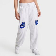 Женские брюки-джоггеры Nike Sportswear Circa 96 с высокой талией из ткани френч терри, белый