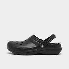 Классические сабо на подкладке из кроксов для больших детей Crocs, черный