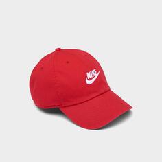 Выстиранная регулируемая кепка Nike Sportswear Heritage86 Futura, красный