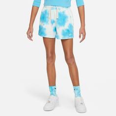 Выбеленные шорты Nike Sportswear для девочек, синий