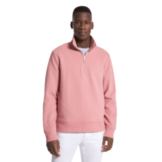 Свитер Michael Kors Cotton Blend Half-Zip, розовый