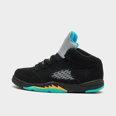 Детские баскетбольные кроссовки Air Jordan Retro 5 для малышей, черный