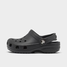 Детские классические сабо Crocs для малышей, черный