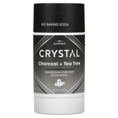 Обогащенный Магнием Дезодорант Crystal Body Deodorant, древесный уголь / чайное дерево, 70 г
