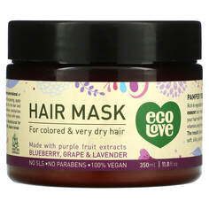 Маска Eco Love для волос, голубика / виноград / лаванда, 350 мл