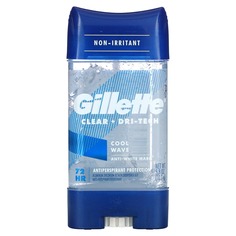 Clear + Dri-Tech, антиперспирант и дезодорант, Cool Wave, 107 г (3,8 унции) Gillette