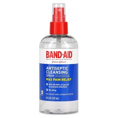 Антисептический Очищающий Спрей Band Aid максимальное обезболивание, 237 мл