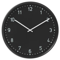 BONDIS Часы настенные, низкое напряжение/черный, 38 см IKEA