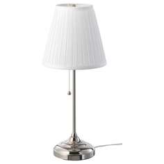 ÅRSTID ОРСТИД Лампа настольная, никелированный/белый IKEA