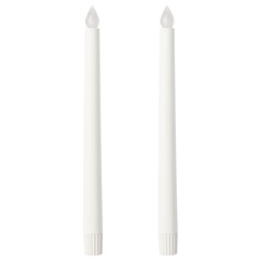 ÄDELLÖVTRÄD ЭДЕЛЛЁВТРЭД Светодиодная свеча, белый/для помещений, 28 см IKEA