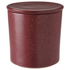 STÖRTSKÖN Ароматическая свеча керамическая чаша+крышка, ягоды/красная, 60 час. IKEA