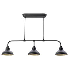 AGUNNARYD АГУННАРИД Подвесной светильник с 3 лампами, черный IKEA
