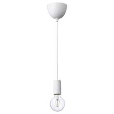 SUNNEBY / LUNNOM Потолочный светильник+светильник, белый/сферический прозрачный IKEA